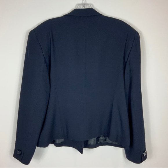CHRISTIAN DIOR vintage navy blazer / jacket SZ 12 - Picture 4 of 8